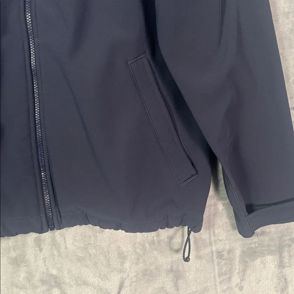 L.L. Bean Navy Full Zip Fleece Lined Jacket Size Large
